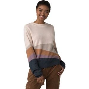 prAna Colorblock Desert Road Sweater – Size XS | Cozy Boho Vibes